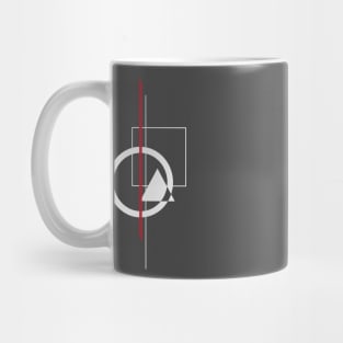 Minimal geometric illustration Mug